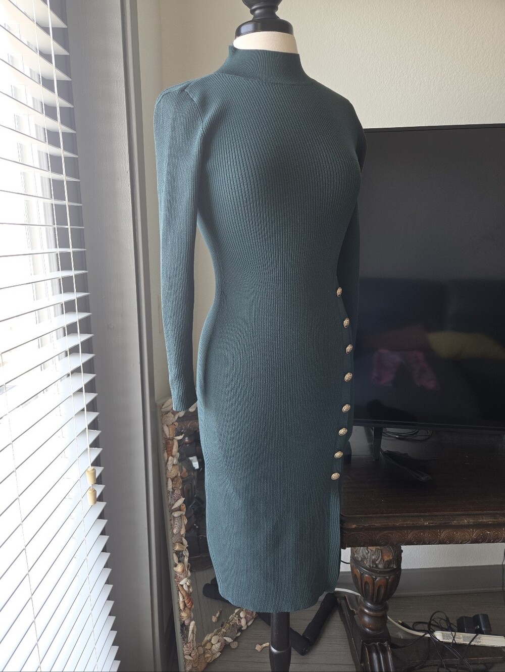Ann Taylor Forest Green Dress